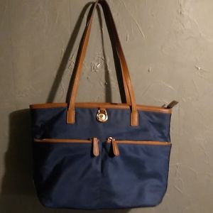 Michael Kors leather & canvas handbag